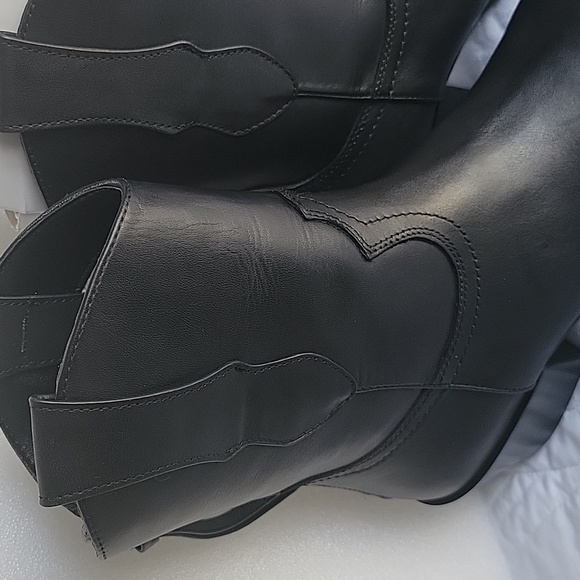 Western Cowboy Boots For Women Mid Calf Cowgirl Boots With Low Heel - Picture 3 of 7